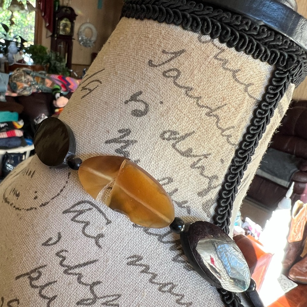 Vintage Mad Bags sea shell π and mother of pearl sewn squares shoulder purse. - Picture 7 of 17